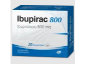 Analgesico Antiinflamatorio Ibuprofeno Ibupirac 800 Mg . Dolor De Cabeza, Dolor Muscular , Dolor Lumbar.