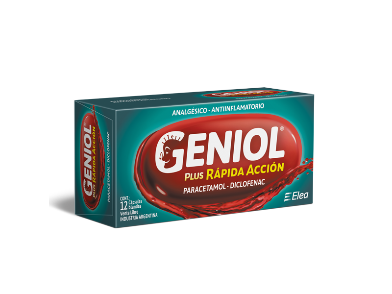 GENIOL PLUS RAPIDA ACCION X 12 CAPSULAS