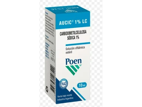Aucic 1% Lc - Caboximetilcelulosa Sodica 1% Oftalmicas -libre Conservantes -gotas Ojos Lubricantes Y Humectante