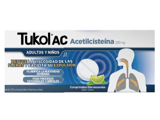 Tukol Ac Simil Acemuk Pediatrico Nac 200 Mg X 20 Comp Efervescentes