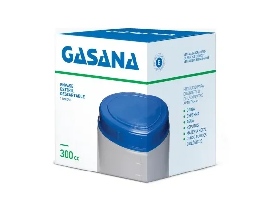 Gasana Envase Estéril Descartable 300cc