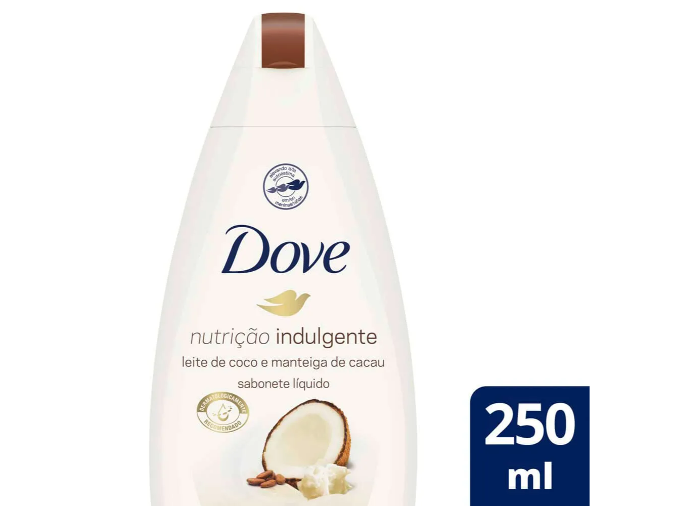 Dove Jabón Líquido Corporal Leche de Coco y Manteca de Cacao