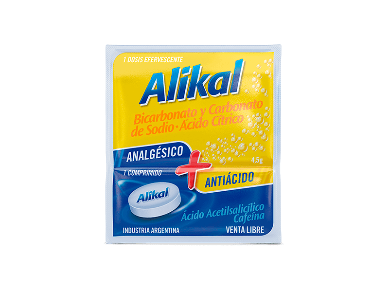 Alikal Clásico - Análgesico + Antiácido x1 sobre