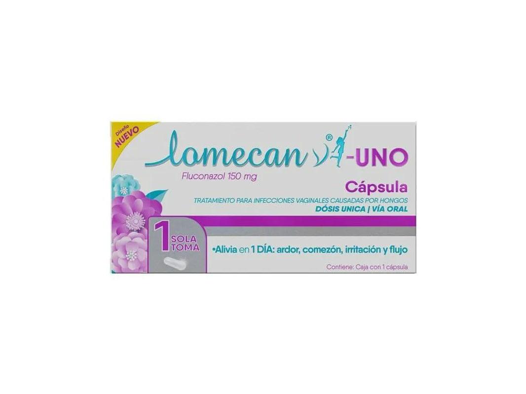 Lomecan Fluco - Fluconazol 150mg . 1 Sola Toma