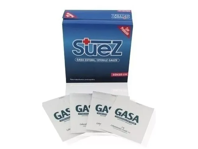 Gasa Esteril 10x10. 10 Sobres De 10 Trozos Cada Uno. Suez