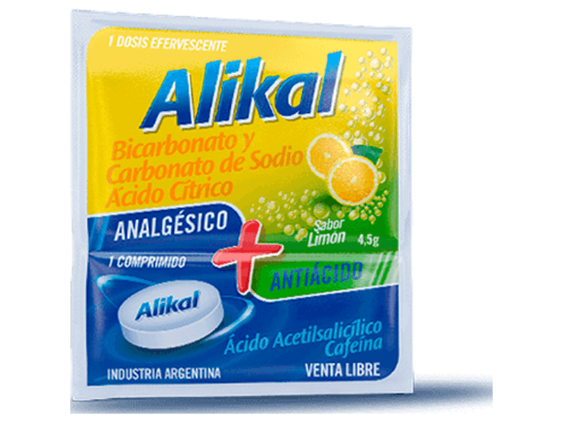 Alikal Sabor Limón - Analgésico + Antiácido x1sobre