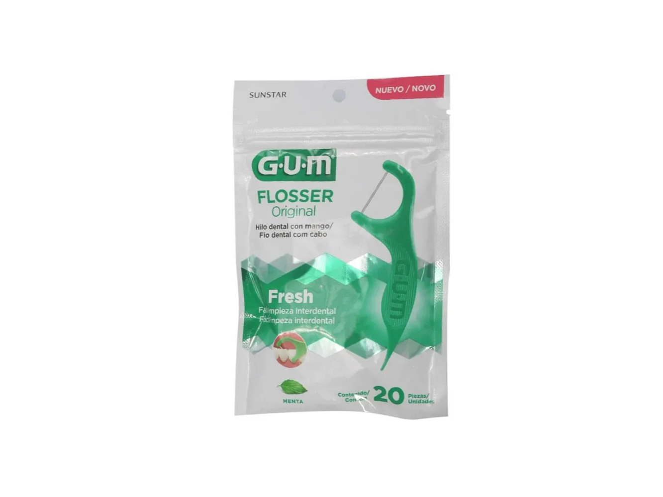 Gum Hilo Dental Flosser Sabor Menta