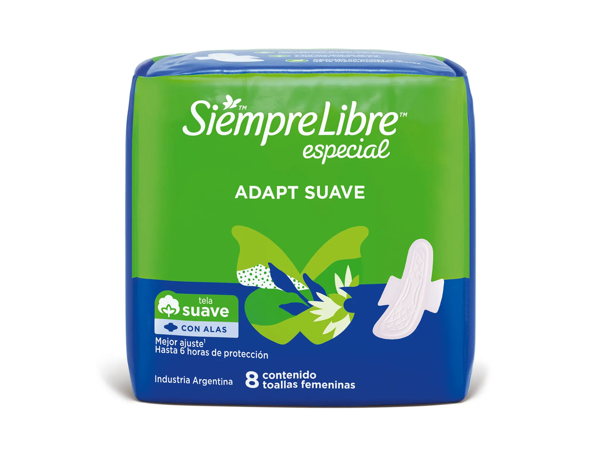 Siempre Libre Toalla Higiénicas Adapt Suave x 8 unidades