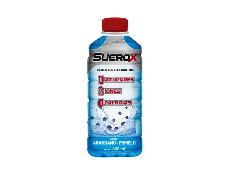 Suerox Bebida Con Electrolitos Sabor Arandano Pomelo x 630 ml