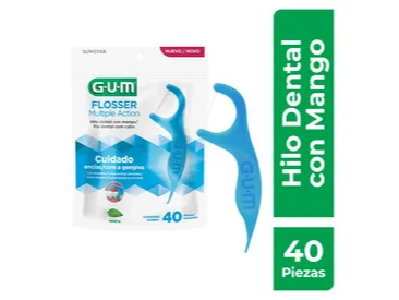 Gum Palillo con Hilo Dental Acción Múltiple