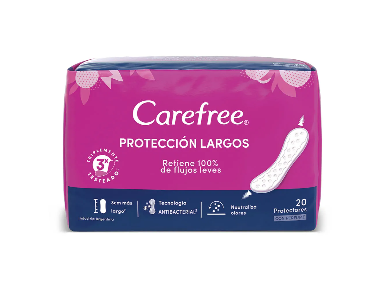 Carefree Protectores Diarios Largos Con Perfume x 20 unidades