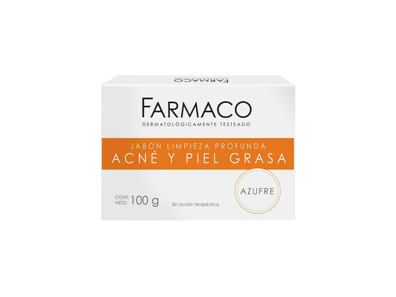 Farmaco Jabón de Azufre Limpieza Profunda Acné y Piel Grasa