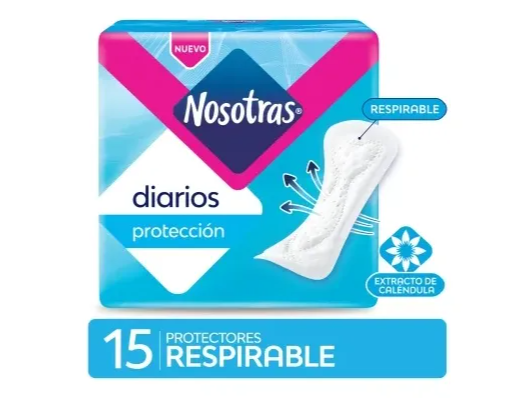 Nosotras Protectores Diarios Respirables x 15 unidades