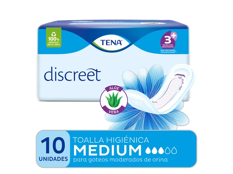 Tena Toalla Discreet Talla Medium