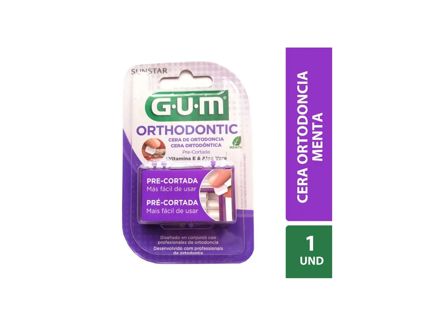 Gum Cera de Ortodoncia con Sabor a Menta