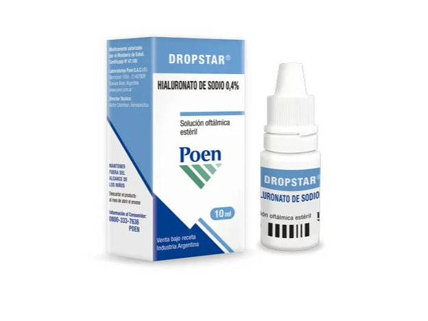 Gotas Para Ojos Secos. Dropstar Poen . Hialurónico 0,4%