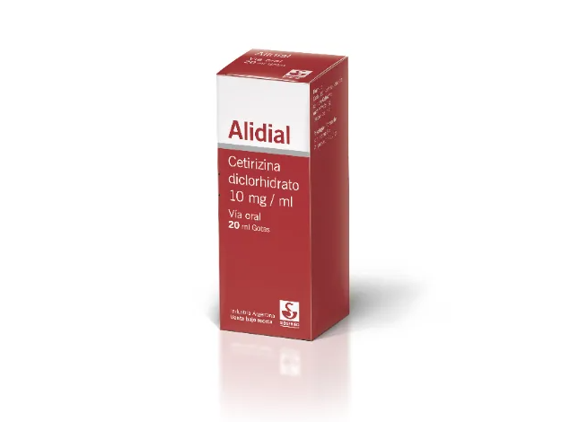 Alidial Gotas X 20ml - Cetirizina 10 Mg/ml - Alergias, Urticaria, Picazón