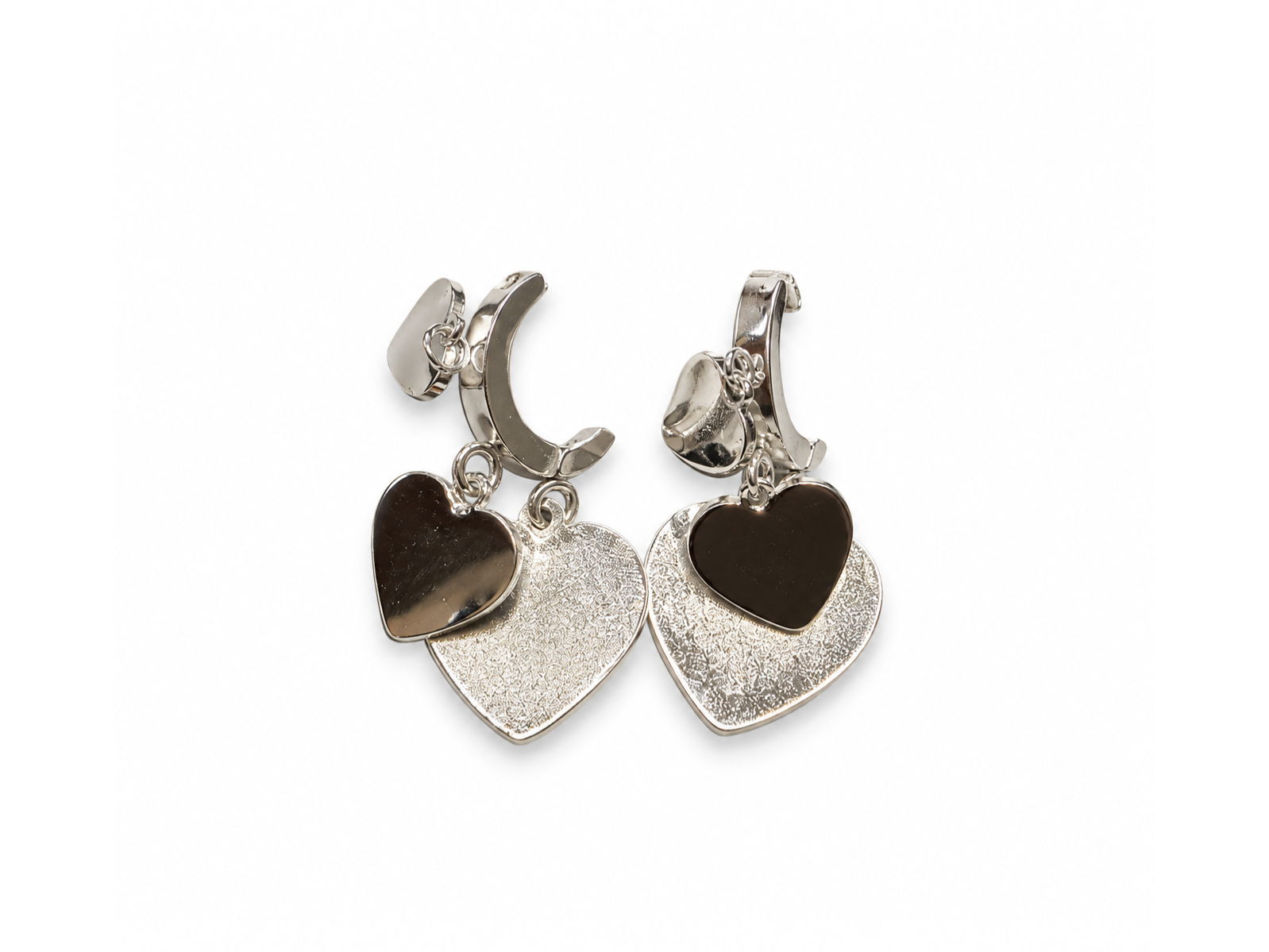 Aros con colgante corazon