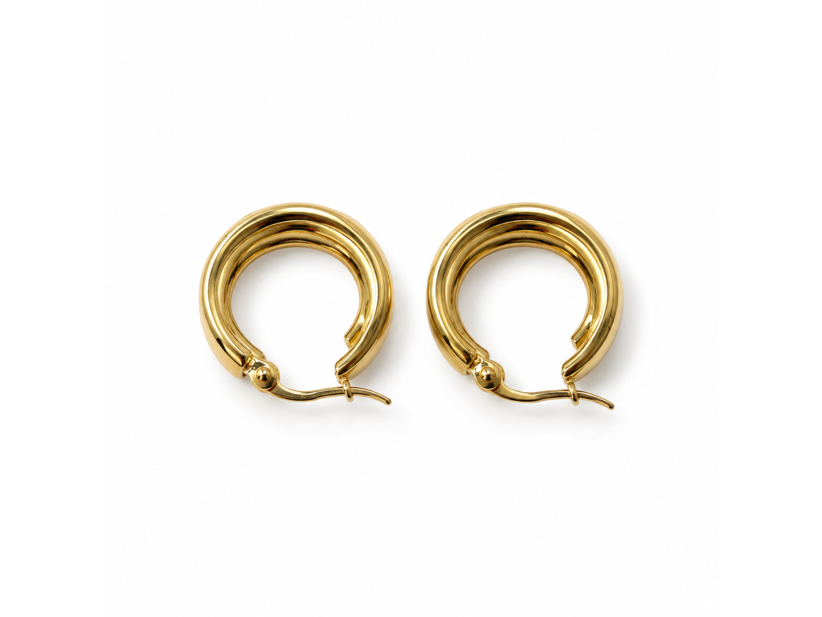 Aros - acero dorado