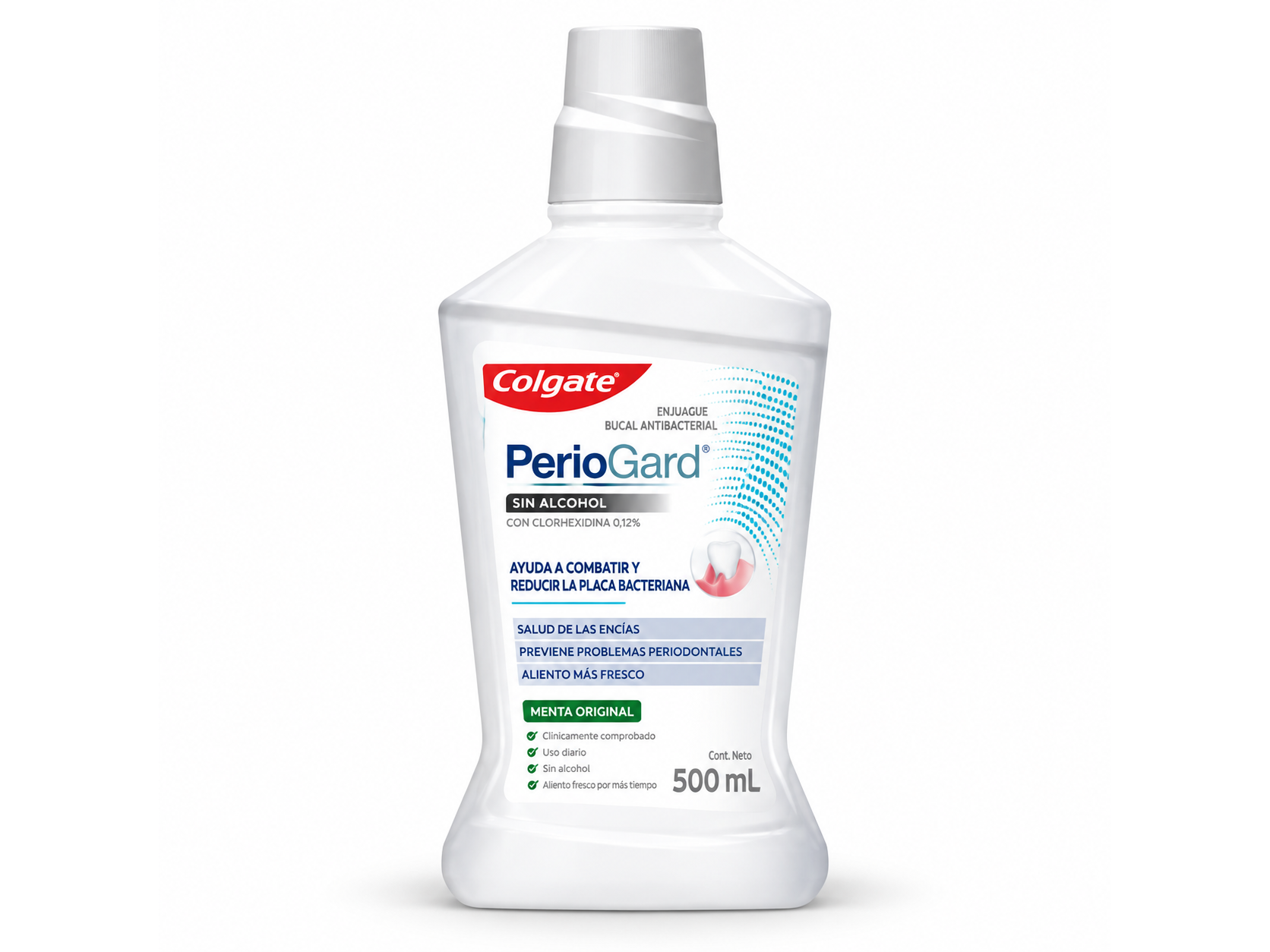 Colgate enjuague bucal - Perio Gard uso diario X 500ml