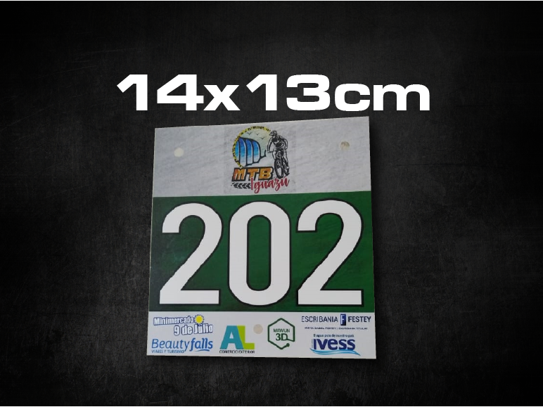 MTB PLÁSTICO CORRUGADO + VINILO 14X13CM