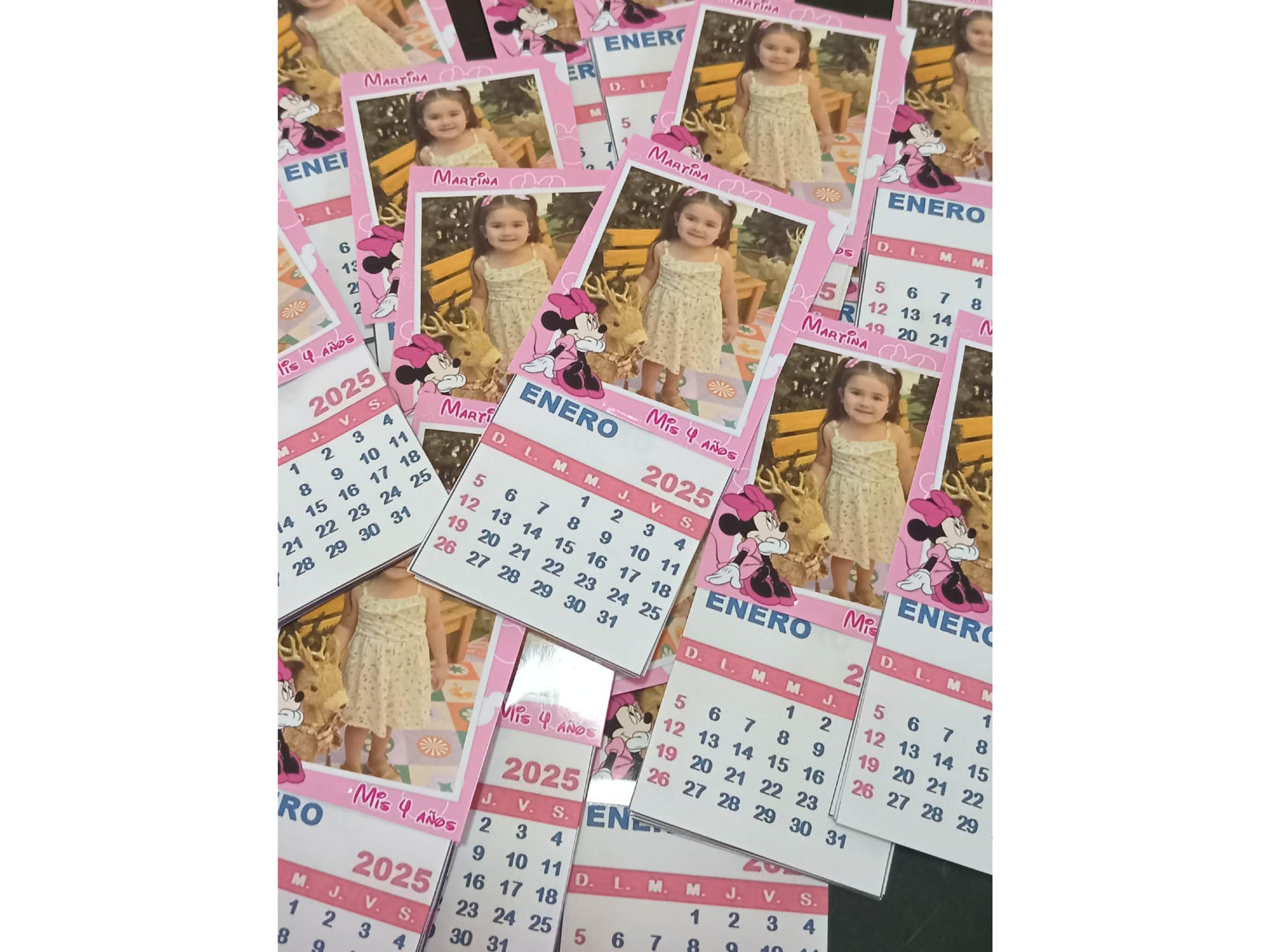 Foto imantada con calendario
