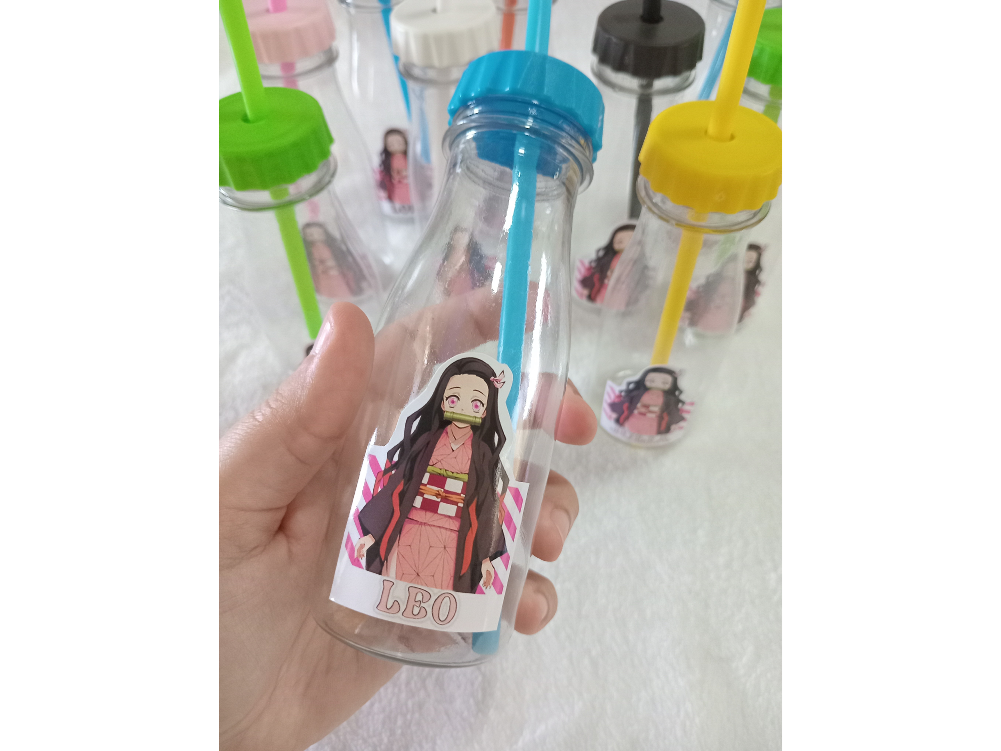 Botella plastica lechera
