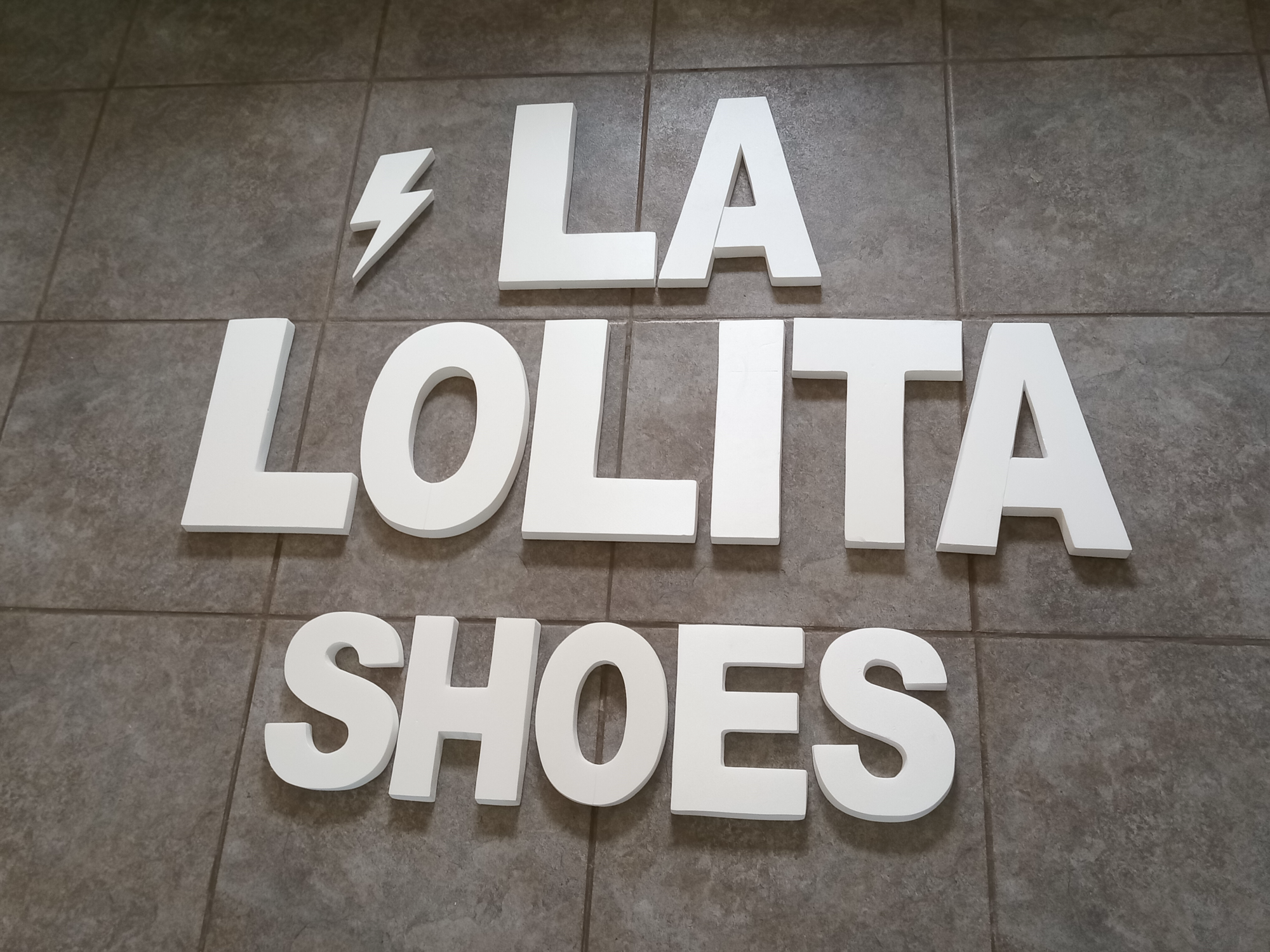 Letra 20cm altura blanca