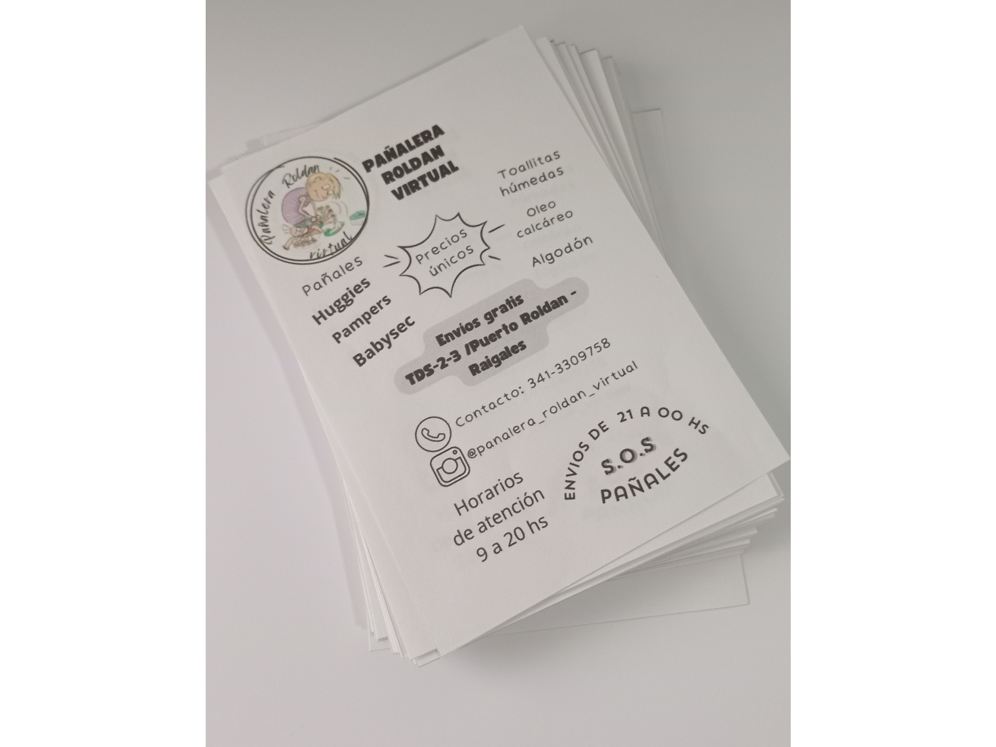 Pack x 100 folletos 10x15 comunes