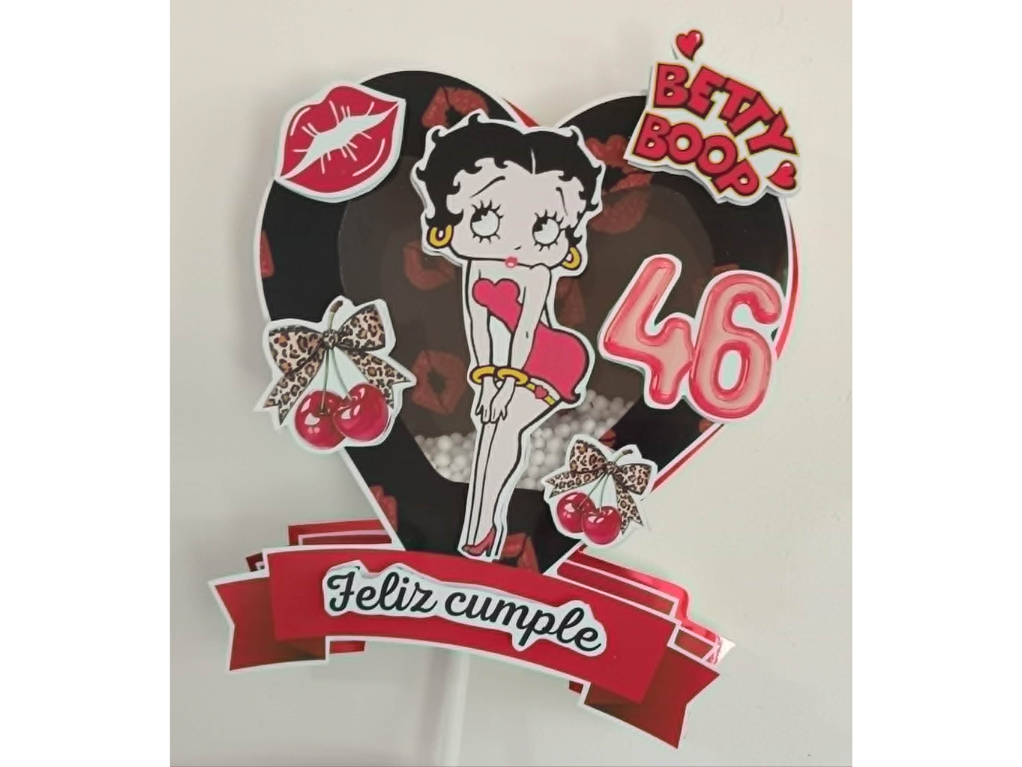Cake topper 3D shaker