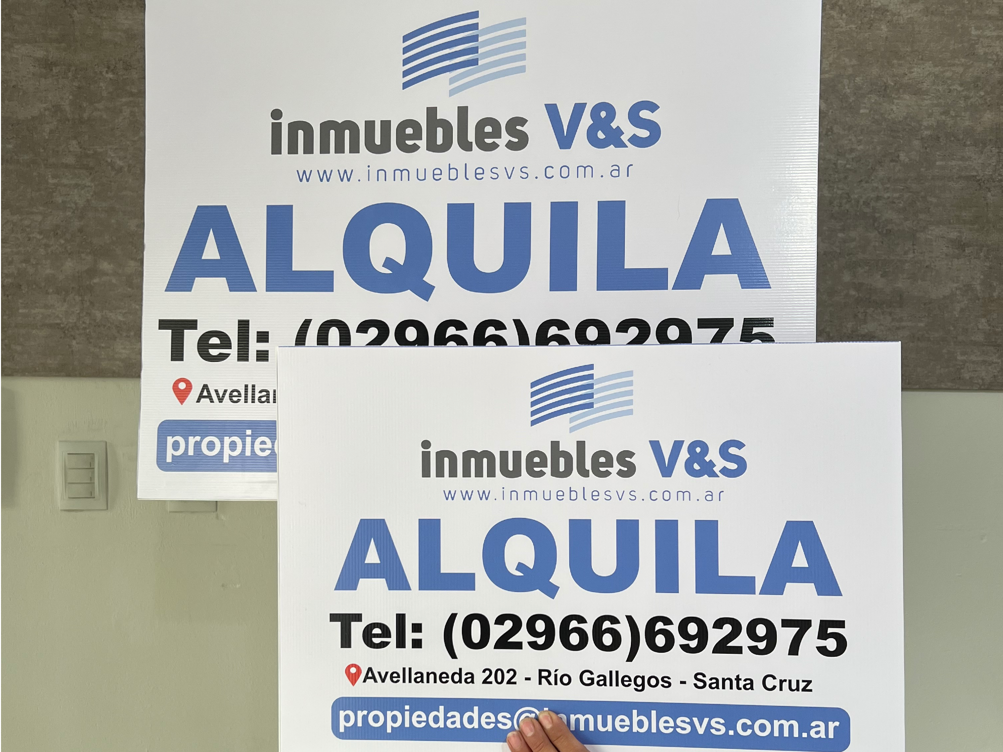 Carteles en corrugado