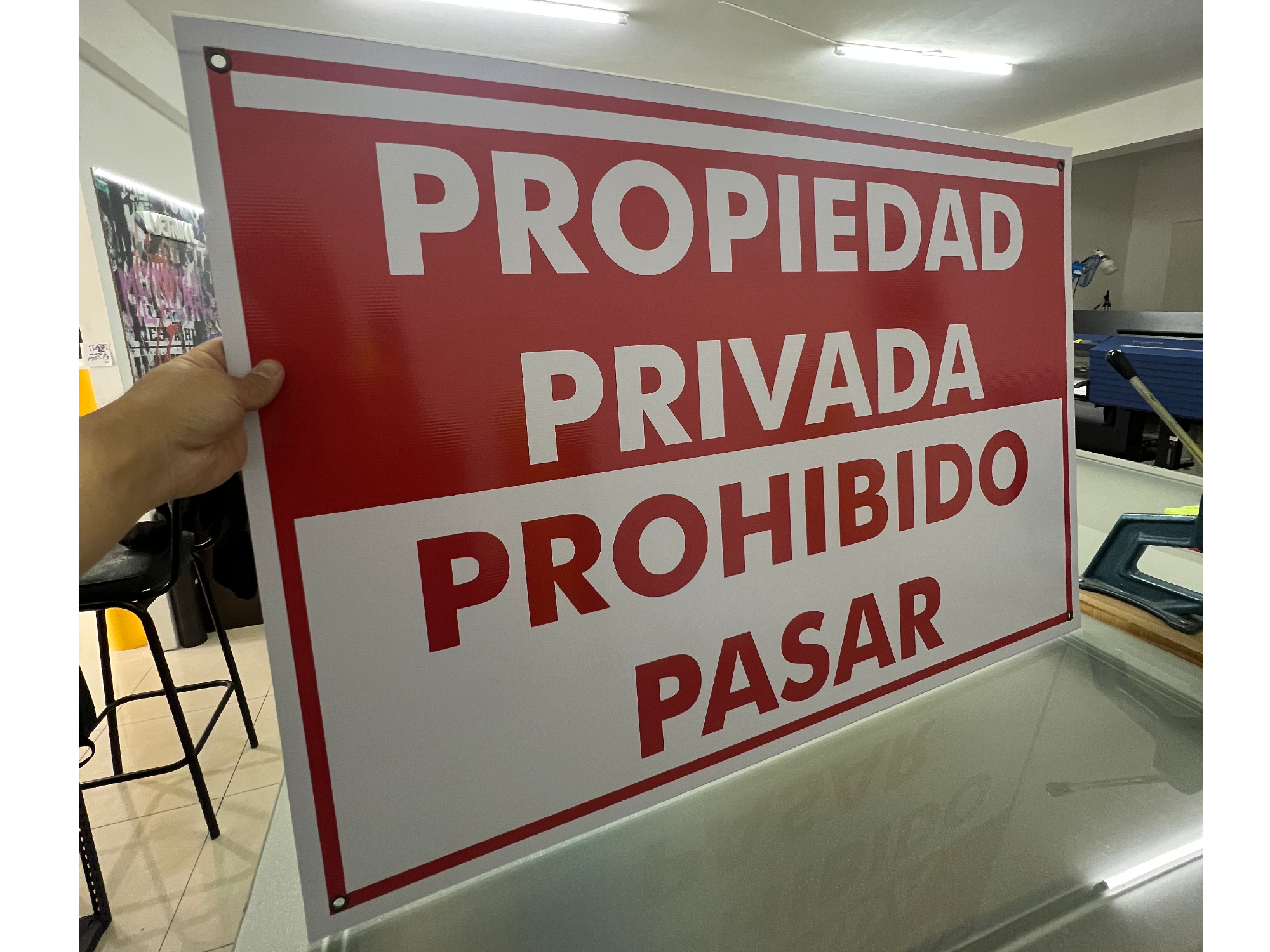 Carteles de pvc