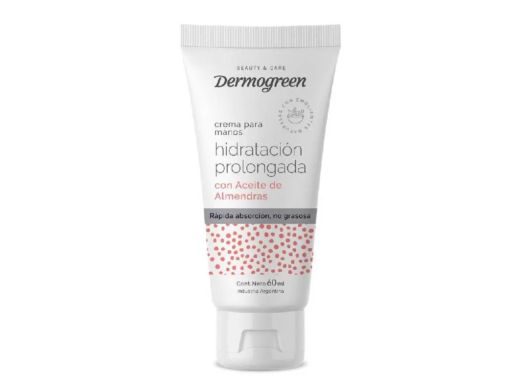 Dermogreen Crema Manos Hidratacion Prolongada C/Ac.Almendras 60 ml
