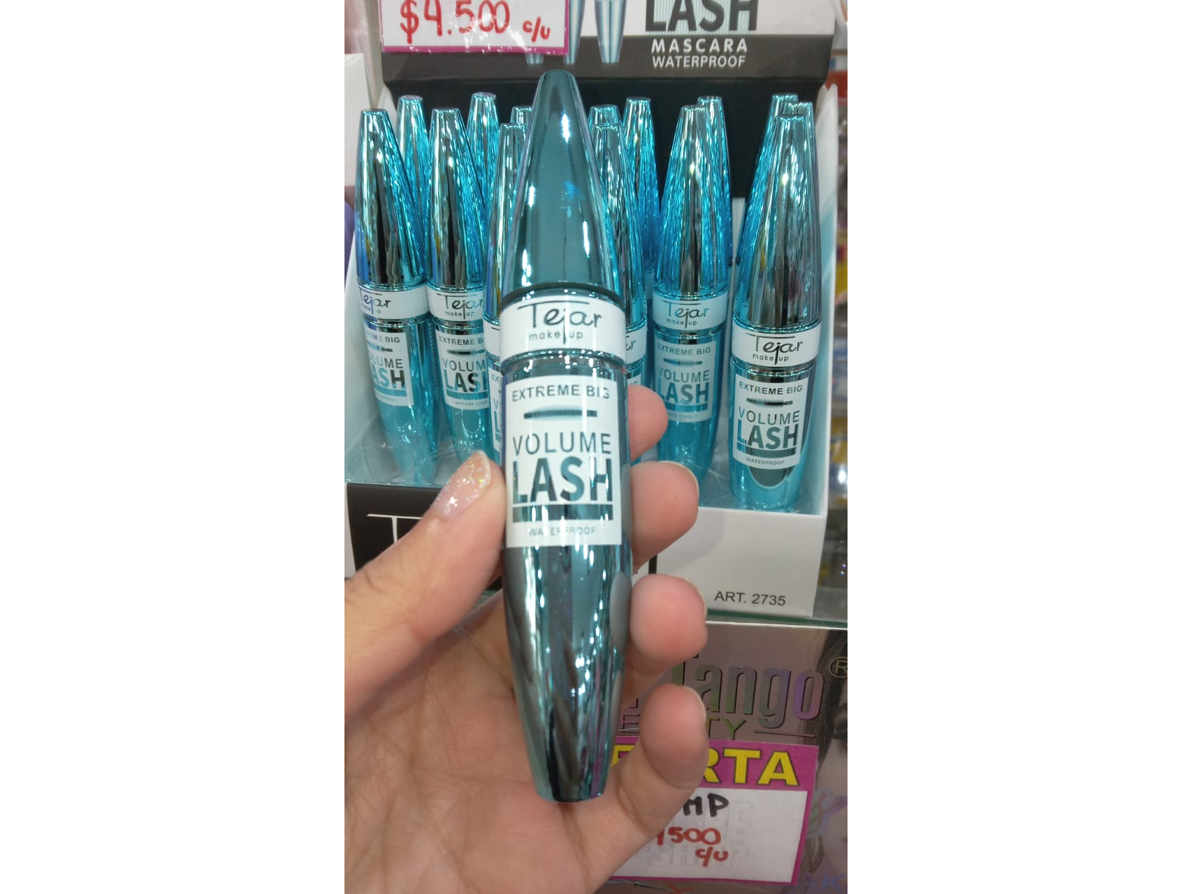 Mascara Para Pestañas Volumen Tejar Make Up A prueba de agua