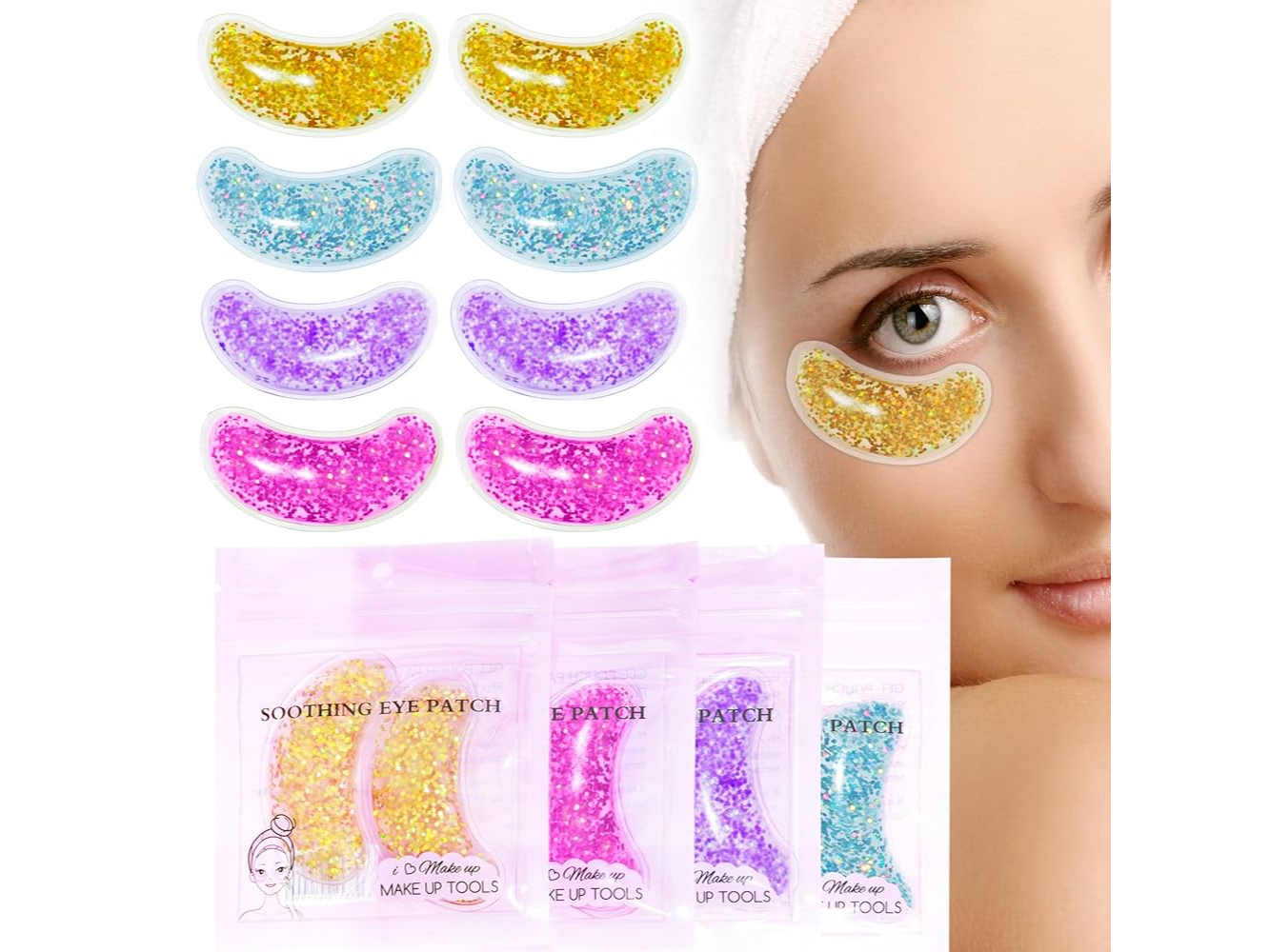 Parches de Gel Reutilizables para Ojos