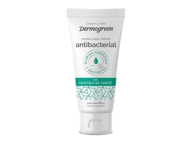 Crema De Manos Antibacterial Con Karite Dermogreen 60ml