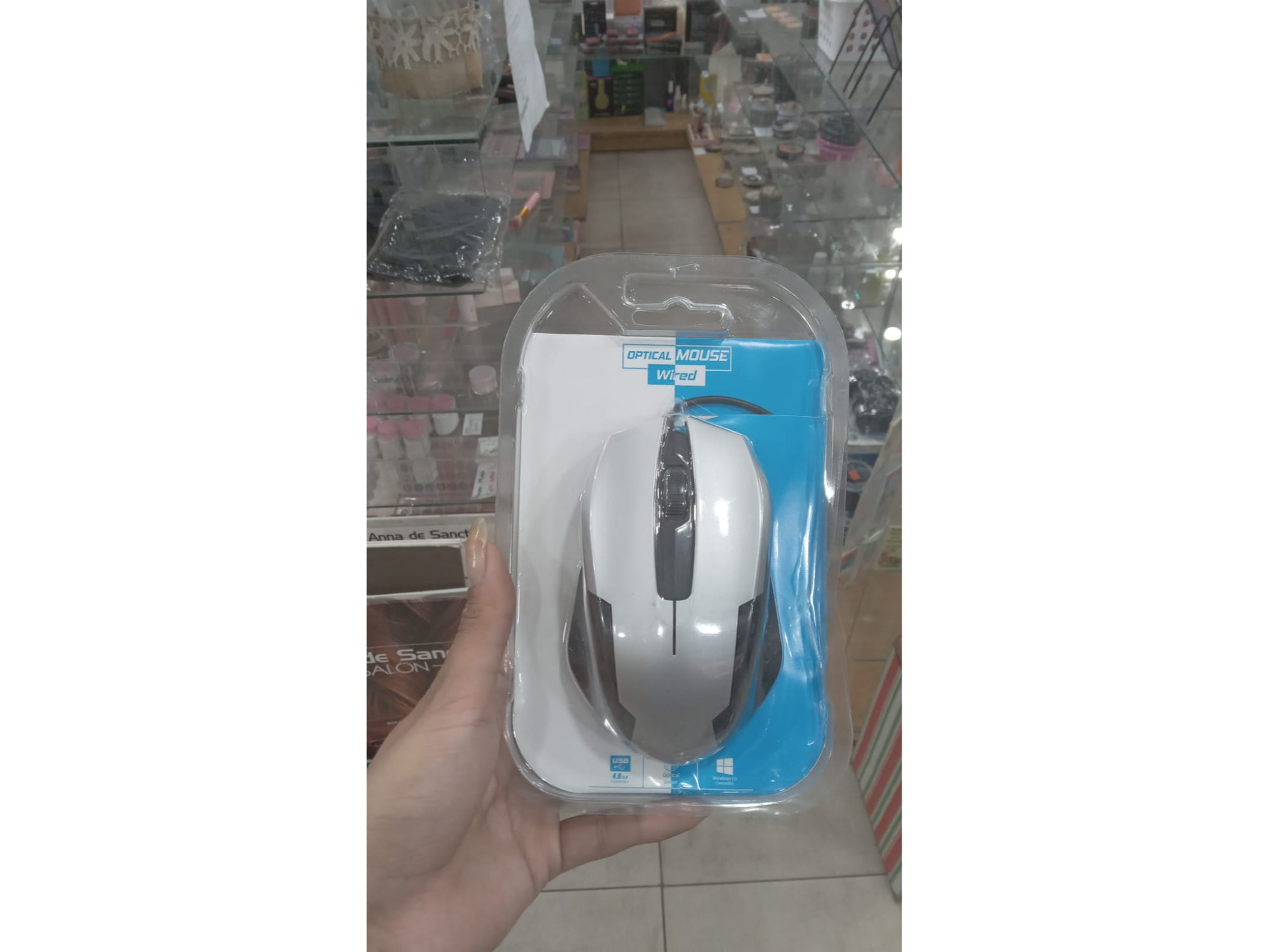 MOUSSE OPTICO CON CABLE