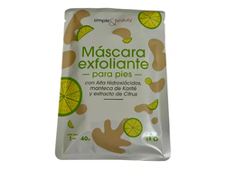 Máscara Exfoliante Peeling Para Pies Simple & Beauty