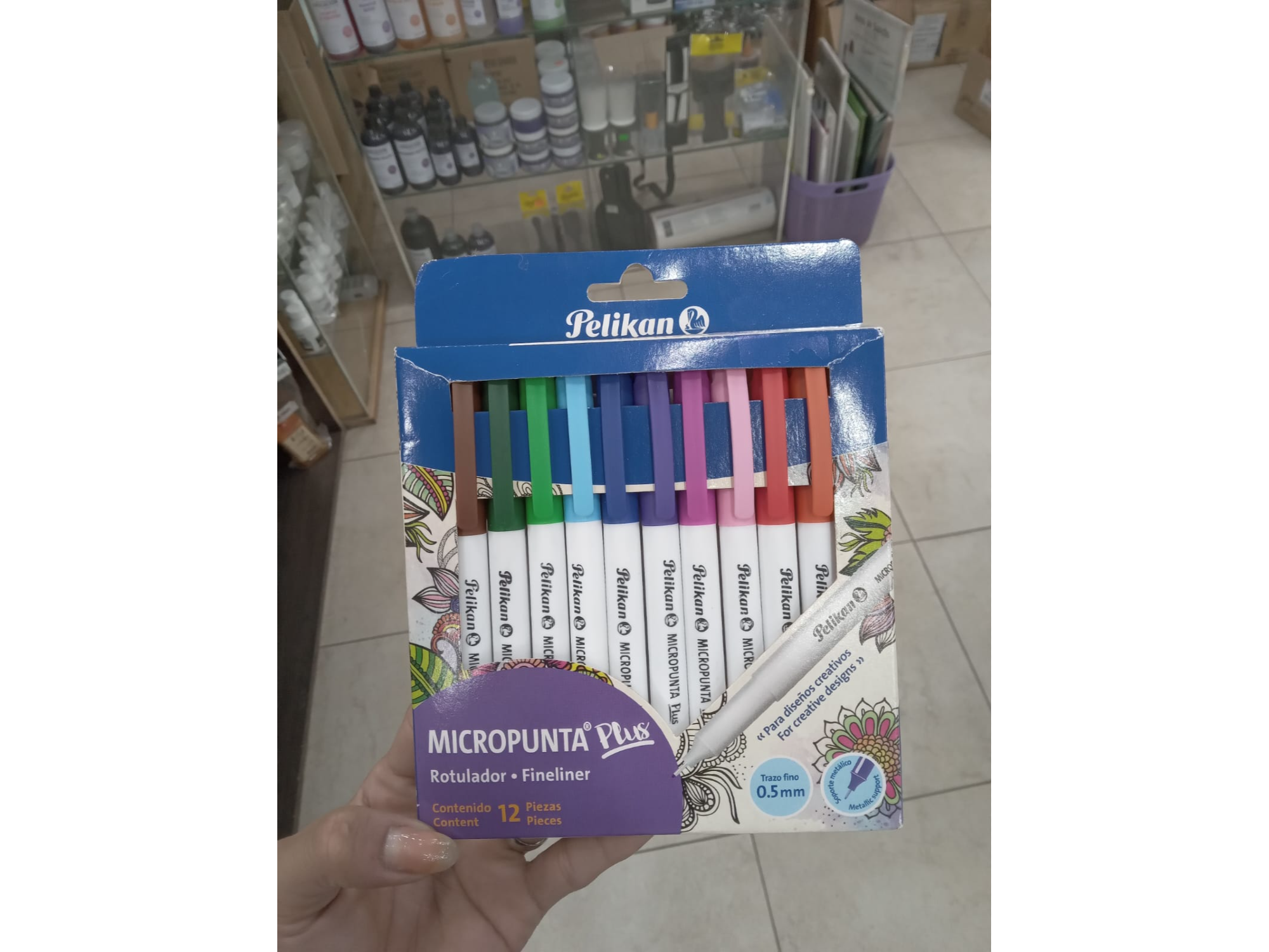 PELIKAN. 12 Marcadores de micropunta