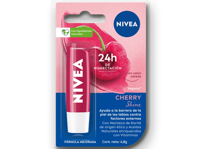 Bálsamo Labial Humectante Cherry Shine