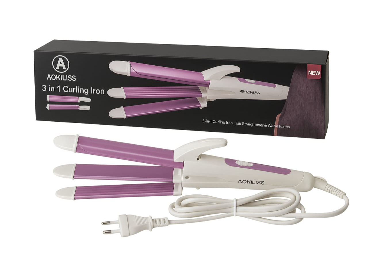 BUCLERA, PLANCHA Y RIZADORA PROFESIONAL ACKILISS