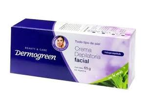 Dermogreen Crema Depilatoria Facial Todo Tipo De Piel 65g