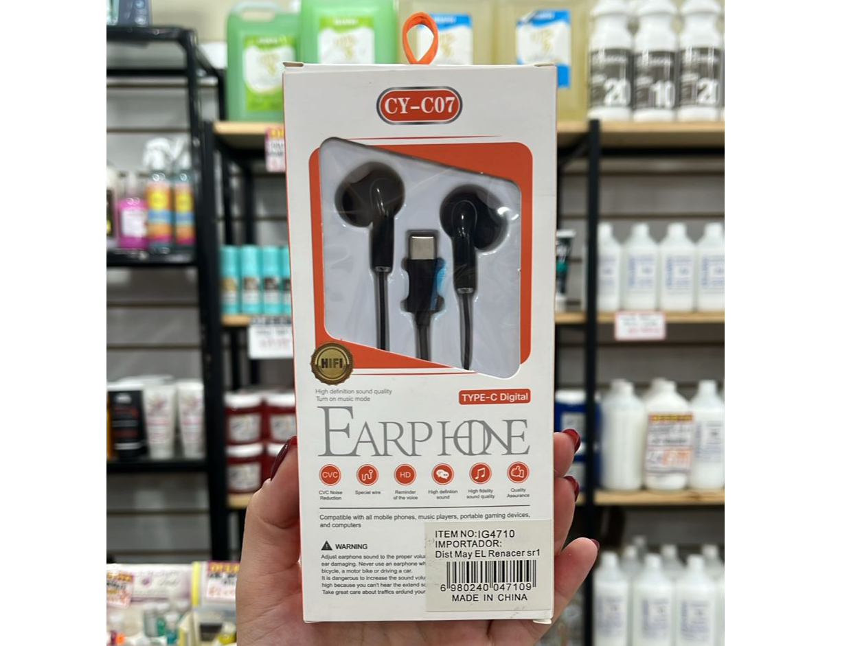 AURICULARES EAR PHONE TYPE C