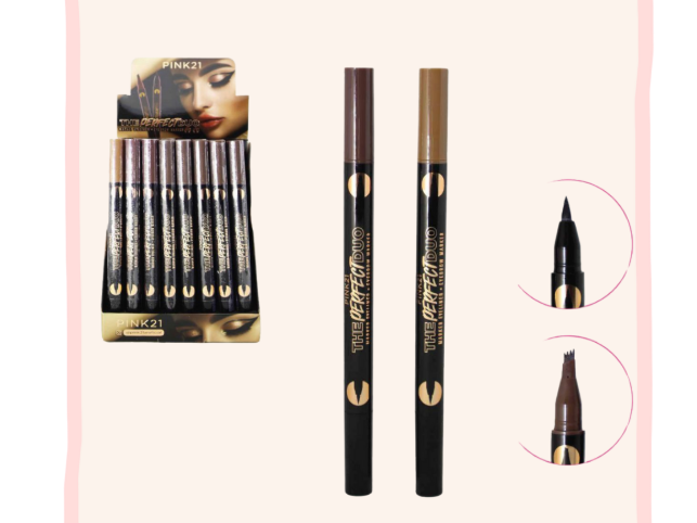 DELINEADOR DE OJOS Y CEJAS 2 EN 1