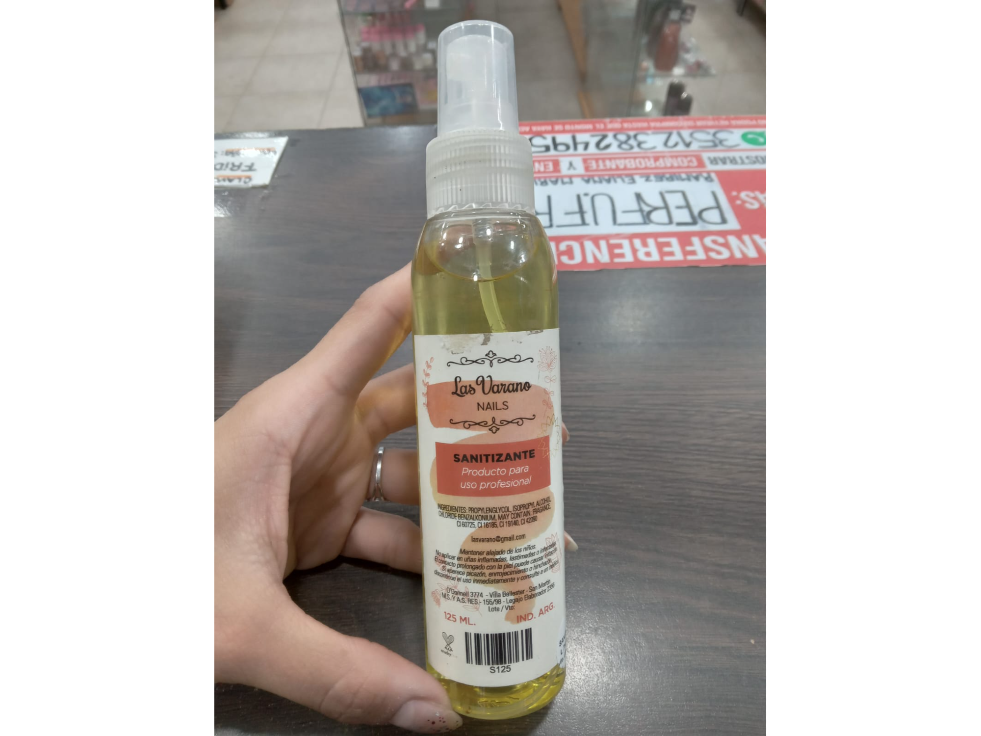 SANTINIZANTE LAS VARANO NAILS