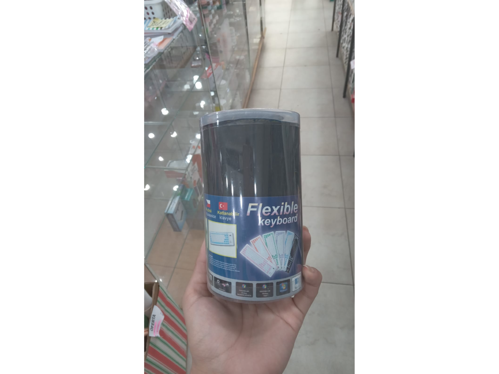 TECLADO FLEXIBLE ENROLLABLE