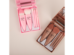 SET DE 5 BROCHAS EN CAJA CON ESPEJO