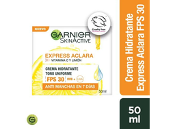 Garnier Skin Active Crema Hidratante FPS 30 Express Aclara