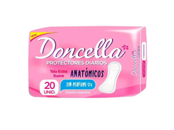 Protector Diario Doncella Sin Perfume Anatómicos 20 Ud.