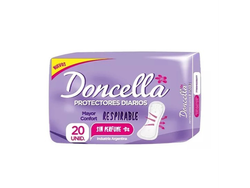 DONCELLA PROTECTOR DIARIO MAYOR CONFORT RESPIRABLE SIN PERFUME